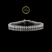 The Eternal Radiance: Oval Lab Grown Diamond Tennis Bracelet By Ivevar