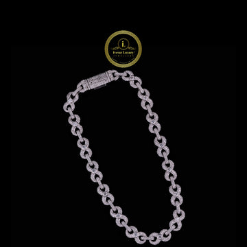 Luxury Iced Moissonite Diamond Link Chain Crafted for Timeless Elegance By Ivevar.