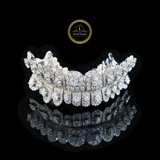 Iced-Out Diamond Grillz – Full Custom Luxury Mouthpiece by Ivevar