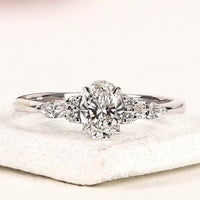 2.50 CT Everyday Luxury Oval Cut Lab Grown Diamond Statement Ring By Ivevar