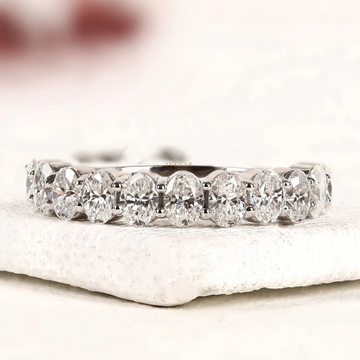 0.50 CT Dainty Oval Lab Grown Diamond Stackable Ring By Ivevar