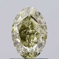 Great Fancy Light Grayish Yellow Color 1.20 CT Oval Shape VS2 Clarity Moissanite Diamond For Birthday Ring