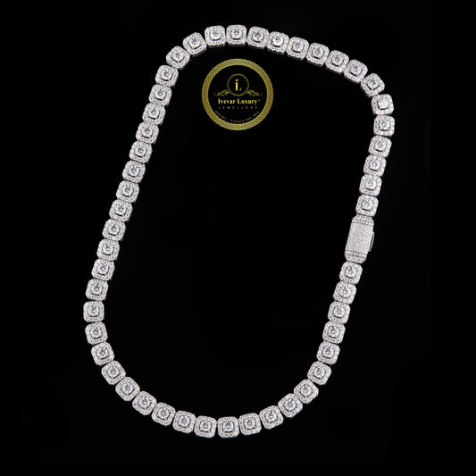 Crafted to Stun Moissanite Diamond Iced-Out Tennis Chain for Ultimate Drip By Ivevar