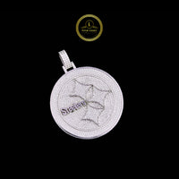 Custom Steelers Moissanite Diamond Medallion Pendant Iced-Out Jewelry