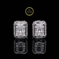Timeless 3.00 CT Radiant Cut Lab Grown Diamond Halo Stud Earrings By Ivevar