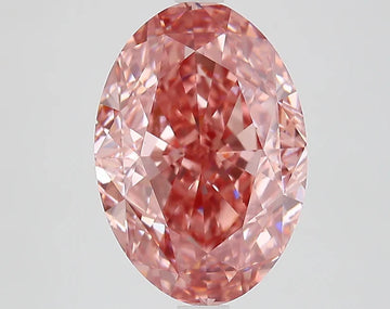Ultimate 5.22 CT Oval Shape Fancy Vivid Brownish Pink Clarity Color VS1 Clarity Moissanite Diamond For Birthday Ring