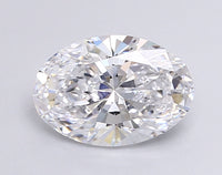 Shiny 2.01 CT Oval Shape D Color VVS2 Clarity Lab grown Diamond For Wedding Ring