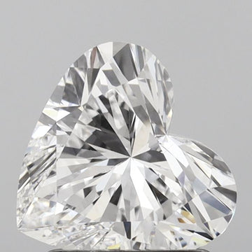 Bright Of 1.51 CT Heart Shape D Color VS1 Clarity Lab Grown Diamond For Soft Truth