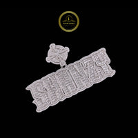 Custom "SWANZY" Nameplate Pendant With VVS1 Baguette Lab Diamond Iced-Out Jewelry