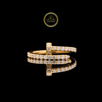 Premium 3.00 CT Full Lab Grown Diamond  Ring Gold Luxury Edition By Ivevar