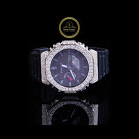 Fully Iced Luxury Wristwatch with Lab Grown Diamond Bezel – Modern Street Style and Timeless Elegance