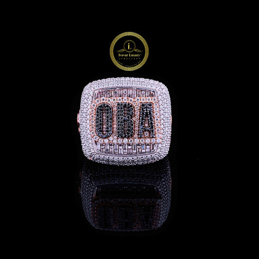 OBA Royal Heritage Ring Lab Grown Crafted in White and Rose Gold By Ivevar
