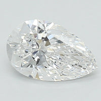 Shiny 0.90 CT Pear Shape D Color VS1 Clarity Lab Grown Diamond For Quiet Days