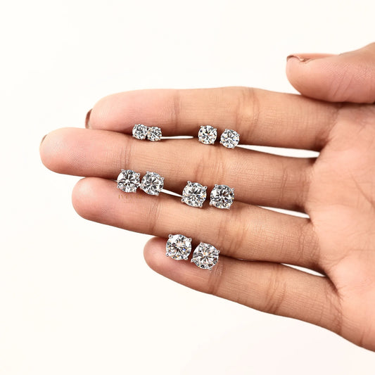 2.60 Ivevar Eternal Brilliance Round Lab Grown Diamond Stud Earrings Collection