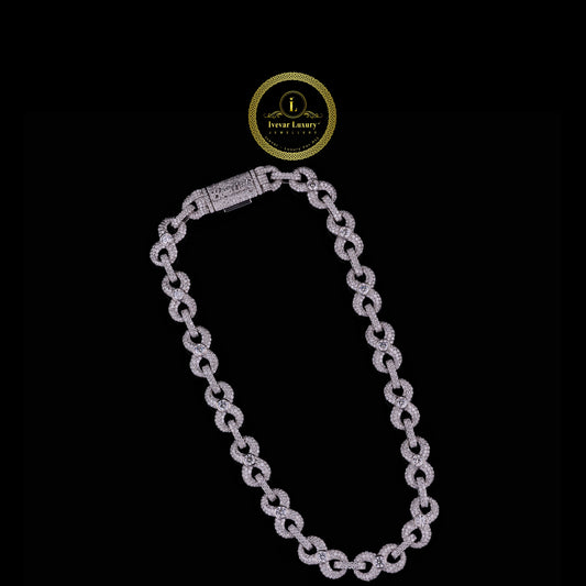 Luxury Iced Lab Grown Diamond Link Bracelet Crafted for Timeless Elegance