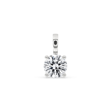 1 CT Luxury Round Cut Moissanite Diamond Pendant with Brilliant Shine By Ivevar