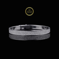 Hand Set Triple Row Lab Grown Diamond Bangle The Pinnacle of Modern Luxury By Ivevar