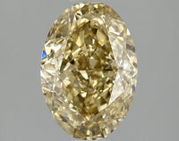 Sustainable Of 2.08 CT Oval Shape Fancy Intense Yellow Color VS2 Clarity Lab Grown Diamond For The Drift