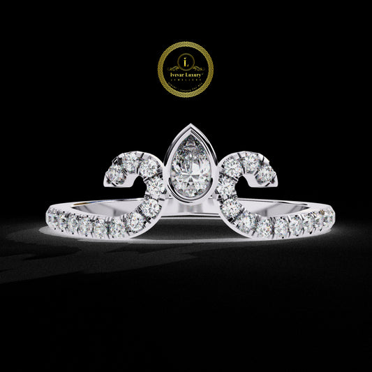 Affordable Vintage Engagement Rings Real Moissanite Diamond Gold Ring By Ivevar