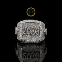 2036 Royal Iced Out Moissanite Diamond Custom Ring By Ivevar