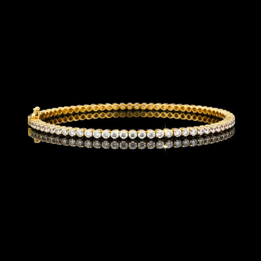 1.13 TCW Dazzling Tennis Moissanite Diamond Statement Bracelets For Surprise