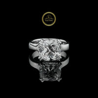 Luxury 3.00 CT Cushion Cut Lab Grown Diamond Solitaire Ring By Ivevar