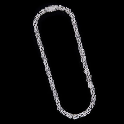 Iced Out Woven Lab Grown Diamond Choker Necklace
