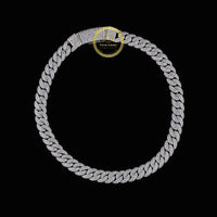 Handcrafted Moissanite Cuban Link Chain with Custom Clasp By Ivevar
