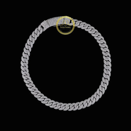 Custom Symmetrical Interlocking Geometric Links Featuring Micro Lab Grown Diamonds