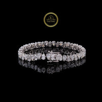 Brilliant Pear Shape Lab Grown Diamond Tennis Bracelet with Timeless Elegance By Ivevar
