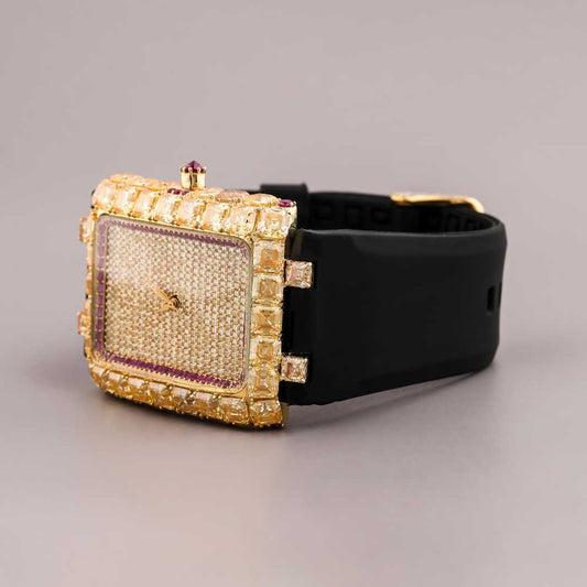 Ivevar’s Signature Half Iced Watch – Lab Diamonds for Discerning Taste