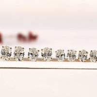 Lab Grown Oval Cut Diamond Solitaire Setting Stud Earring