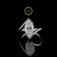 3.00 CT Marquise-Cut Lab  Grown Diamond Wrap Ring by Ivevar