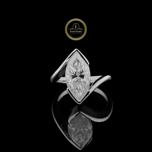 3.00 CT Marquise-Cut Lab  Grown Diamond Wrap Ring by Ivevar