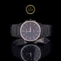 Black Diamond Bezel Minimalist Men's Metal Bracelet Watch