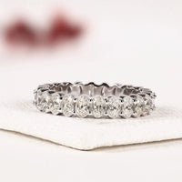 Oval Cut Lab Grown Diamond Wedding Eternity Band