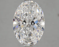 Top Quality 3.11 CT Oval Shape D Color VVS1 Clarity Lab grown Diamond For Soft Glow
