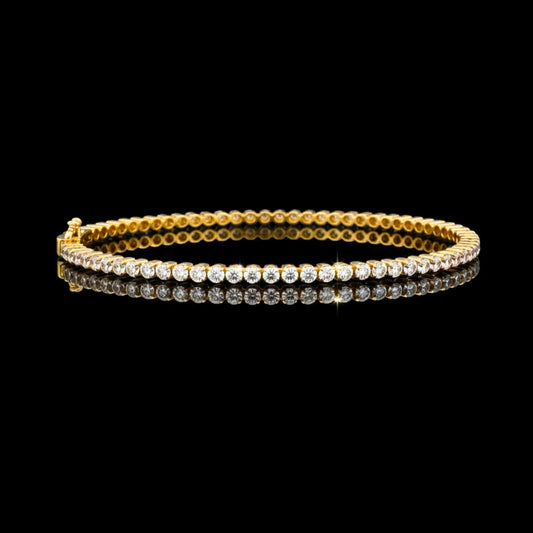 2.88 TCW Dazzling Tennis Lab Created Diamond Statement Bracelets For Surprise By Ivevar