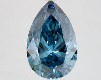 Top Quality 4.02 CT Pear Shape Fancy Vivid Blue Color VS1 Clarity Lab grown Diamond For Special Ring