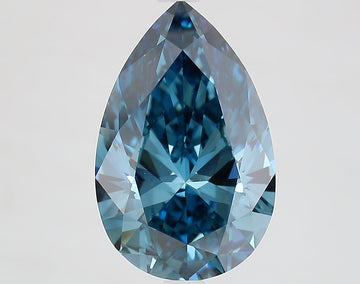 Top Quality 4.02 CT Pear Shape Fancy Vivid Blue Color VS1 Clarity Lab grown Diamond For Special Ring