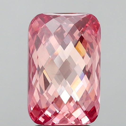 Shiny 3.91 CT Rose Cut Shape Fancy Vivid Pink Color VS1 Clarity Moissanite Diamond For Wedding Ring