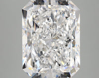 Shiny 5.00 CT Radiant Shape D Color SI1 Clarity Lab grown Diamond For Low Fire