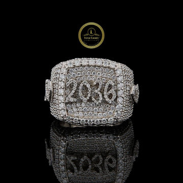 2036 Royal Iced Out Moissnaite Diamond Custom Ring By Ivevar