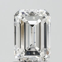 Exclusive 1.72 CT Emerald Shape F Color SI1 Clarity Moissanite Diamond For Gift Ring