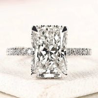 3.00 CT Premium Radiant Cut Lab Grown Engagement Ring with Diamond Accents By Ivevar
