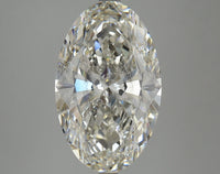 Shiny 6.03 CT Oval Shape H Color SI2 Clarity Lab grown Diamond For Wedding Ring