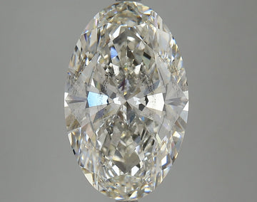 Shiny 6.03 CT Oval Shape H Color SI2 Clarity Lab grown Diamond For Wedding Ring