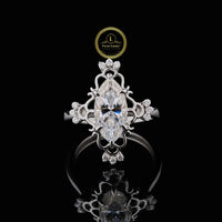 Elegant 3.50 CT Marquise Cut Moissanite Diamond Ring For Her By Ivevar