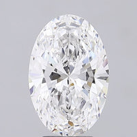 Great 3.27 CT Oval Shape D Color VS1 Clarity Lab Grown Diamond For Anniversary Ring