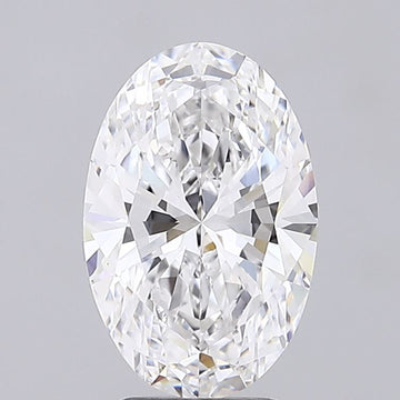 Great 3.27 CT Oval Shape D Color VS1 Clarity Lab Grown Diamond For Anniversary Ring